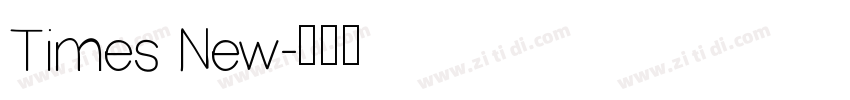 Times New字体转换